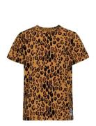 Basic Leopard Ss Tee Brown Mini Rodini