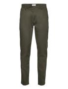 Luca Slim Chino Pants Khaki Knowledge Cotton Apparel