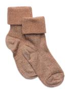 Ida Glitter Socks Brown Mp Denmark