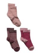 Dagmar Socks - 3-Pack Pink Mp Denmark