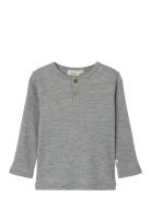 Nmmfable Ls Wool Top Lil Grey Lil'Atelier