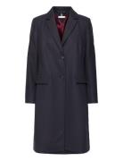 Classic Light Wool Blend Coat Navy Tommy Hilfiger