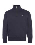 Emb Archive Shield Half Zip Navy GANT