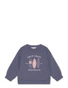 Surf Printed Sweatshirt Blue Mango