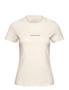 Monologo Slim Tee Cream Calvin Klein Jeans