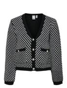 Yascharla Ls Sequin Knit Cardigan Black YAS