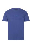 Reg Tonal Shield Ss T-Shirt Blue GANT