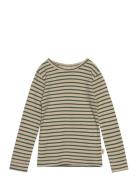 T-Shirt L/S Modal Striped Green Petit Piao