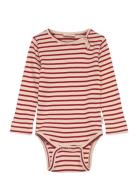 Body L/S Modal Striped Red Petit Piao