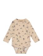 Body L/S Printed Beige Petit Piao