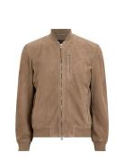 Kemble Suede Bomber Brown AllSaints