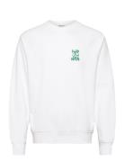 Callan Printed Crew White J. Lindeberg