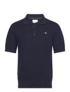 Structured Cotton Ss Polo Navy GANT