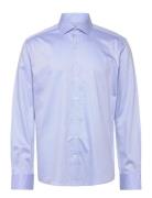 Bs Harris Slim Fit Shirt Blue Bruun & Stengade