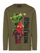 Lwtano 607 - T-Shirt L/S Green LEGO Kidswear