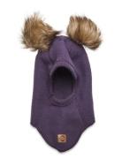 Wool Fullface W. Pom Pom Purple Mikk-line