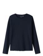 Nkfvemma Ls Slim Top Navy Name It