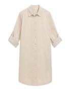 Solid Corduroy Dress Beige Tom Tailor