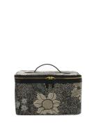 Beauty Hard Box Black Flower Linen Black Ceannis