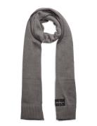 Mono Logo Patch Scarf Grey Calvin Klein