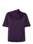 Lima Silk Tee Purple Ahlvar Gallery