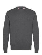 Pima Org Ctn Cashmere Crew Neck Grey Tommy Hilfiger