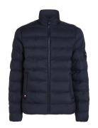 Mid Weight Stand Collar Jacket Navy Tommy Hilfiger