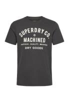 Machined Goods Workwear Tee Black Superdry