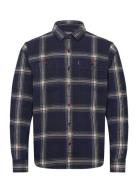 Vintage Check Overshirt Navy Superdry