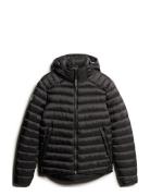 Hooded Fuji Sport Padded Jkt Black Superdry