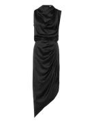 Tilda Satin Dress Black Ahlvar Gallery