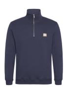 Piece Half-Zip Sweatshirt 2.0 Navy Les Deux