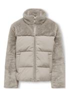 Kogwanja Fur Puffer Mix Coat Otw Grey Kids Only