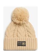 Chunky Cable Beanie Cream Superdry