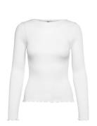 Rmwbalta Ls Regular Boatneck T-Shir White RM By Rosemunde