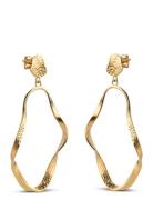 Aloma Large Earring Gold Enamel Copenhagen