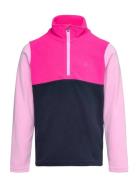 Fleece Pulli - Colorblock Pink Color Kids