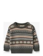 Knit Pullover Knud Brown Wheat