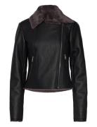 Jacket With Shearling-Effect Lining Black Mango