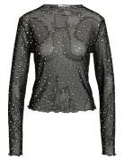 Nmstar Foil L/S High Neck Mesh Jrs Fwd Black NOISY MAY