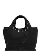 Washed Denim Mini Market Tote W Studs Black 3.1 Phillip Lim