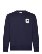 G Graphic C-Neck Navy GANT