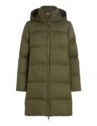 Hw Down Casual Coat Khaki Tommy Hilfiger