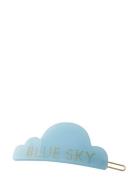 Iconic Hair Clip Cloud Blue Design Letters