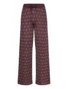 Jacquard Knitted Trousers Burgundy Scotch & Soda