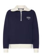 Small Graphic Half Zip Sweat Navy GANT