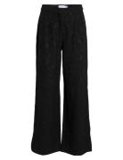 Visela Flower Hw Pants Black Vila