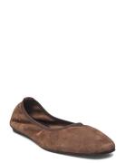 Rey Suede Flats Brown Filippa K