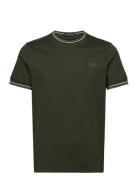 Twin Tipped T-Shirt Green Fred Perry