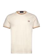 Twin Tipped T-Shirt Cream Fred Perry